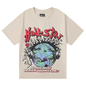 Black Hellstar T-shirts Hip-hop Breathable Comfortable